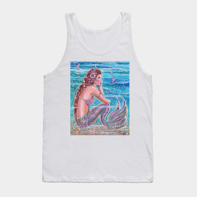 Coral mermaid by Renee Lavoie Tank Top by ReneeLLavoie